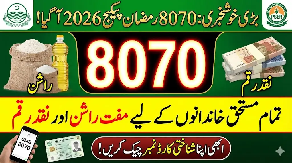 8070 Ramzan Package 2026 Check Online – Official CNIC Verification & SMS 8070 Eligibility Portal Guide