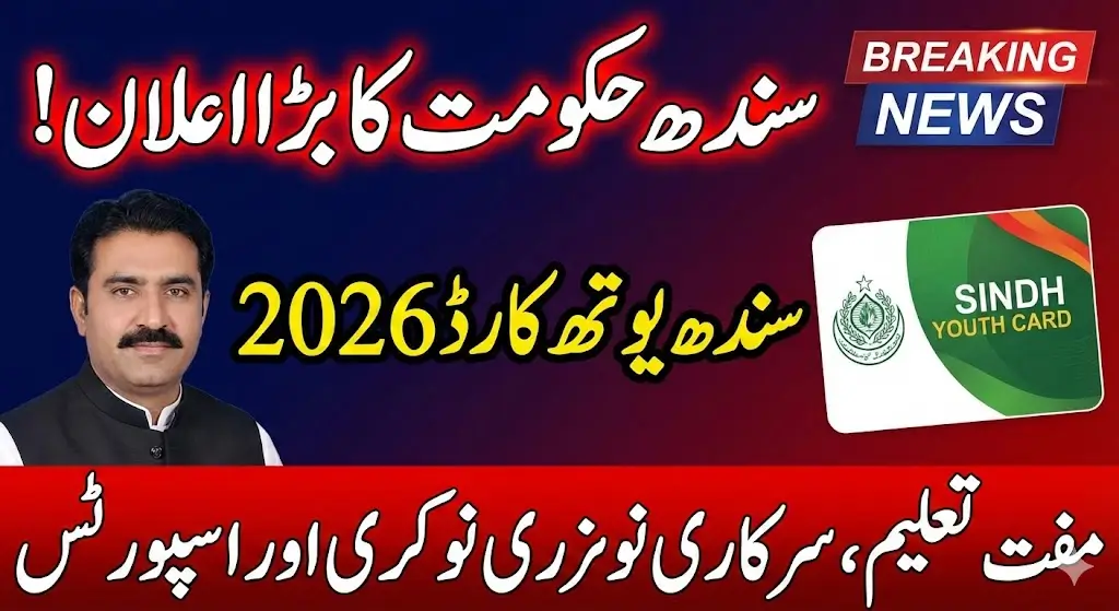 Sindh Youth Development Card Program 2026: Education, Jobs & Sports Support for Young People
