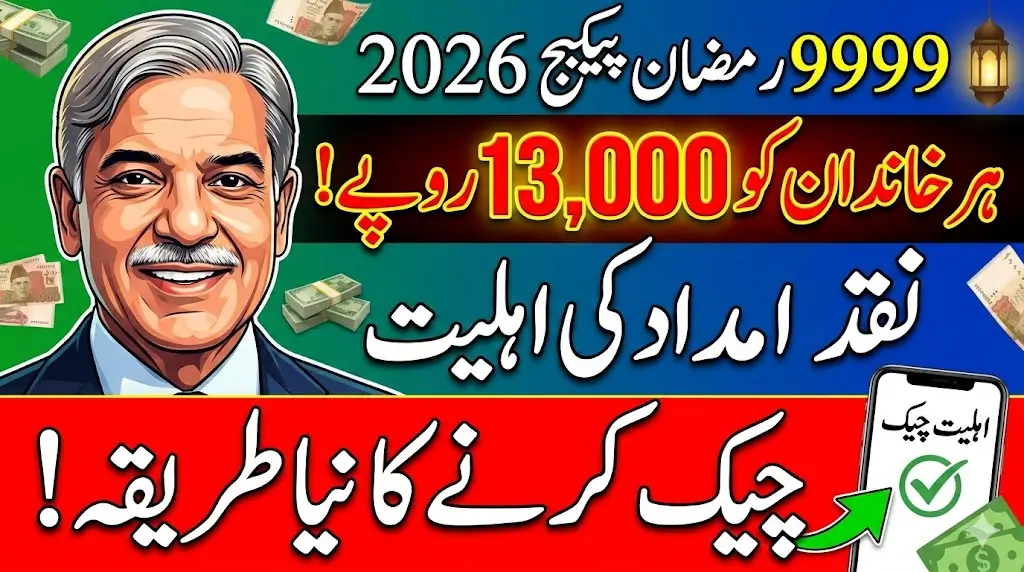 9999 Ramzan Package Online Registration 2026 – New Method to Check Rs.13,000 Eligibility