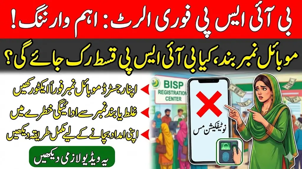 BISP Alert 2026: Keep Your Registered Mobile Number Active or Risk Missing Payments