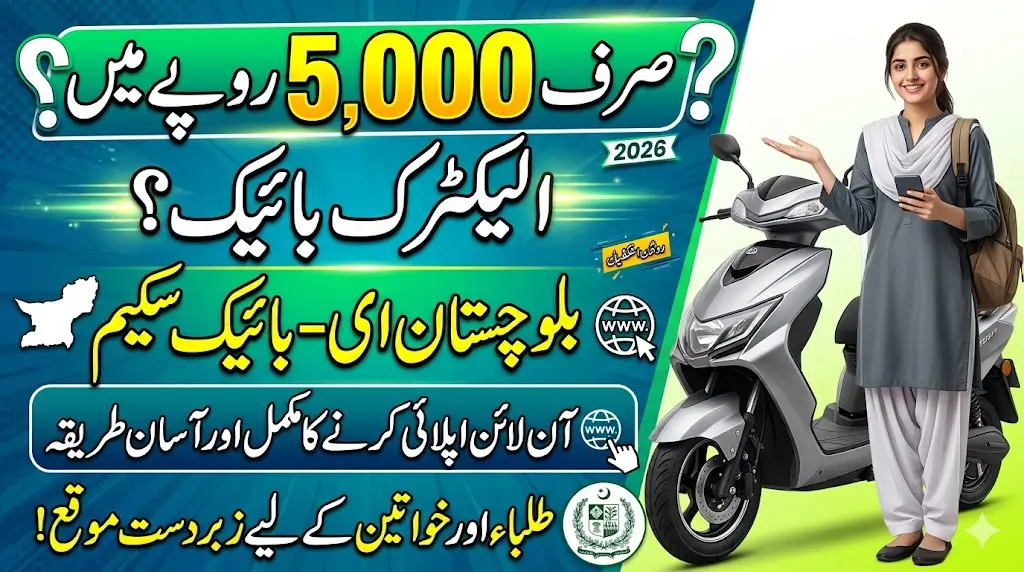 Get an Electric Bike for Just PKR 5,000? Here’s How to Apply for the Balochistan E-Bike Scheme