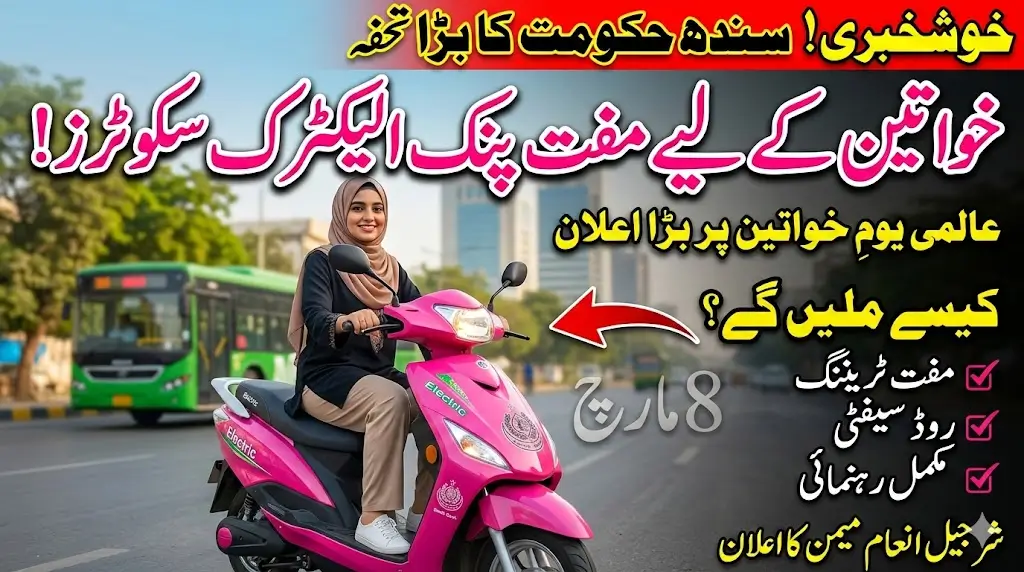Free Pink Electric Scooters for Women in Sindh – Who Can Apply and How the New Government Scheme Will Work